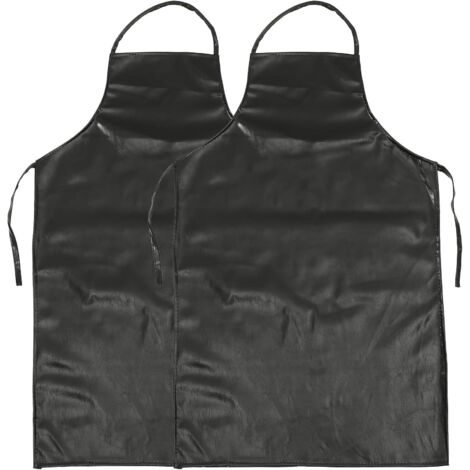 Tabliers de boucher en cuir imperméable (lot de 2) résistants à l'huile (1/5)