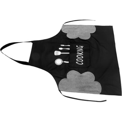 Tablier de cuisine ajustable avec poche et boucle pour serviette (1/5)