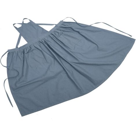 Tablier de cuisine imperméable en lin et coton pour femmes avec (1/5)