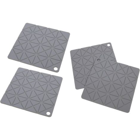 Ensemble de 4 dessous de plat en silicone à motif tortue, résistants à la (1/5)