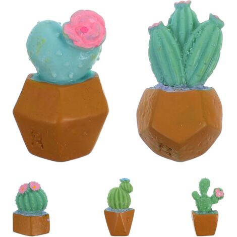 Lot de 5 aimants décoratifs en forme de cactus pour réfrigérateur et (1/5)