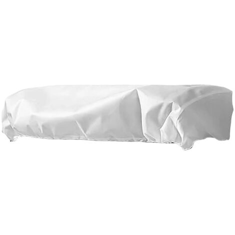 Cacheplante rectangulaire non tiss blanc E (1/5)
