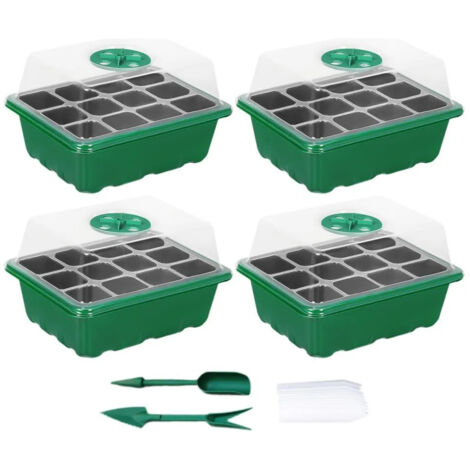 Bandeja De Germinación De Plantas De Bandeja De Planta 4pcs (1/5)