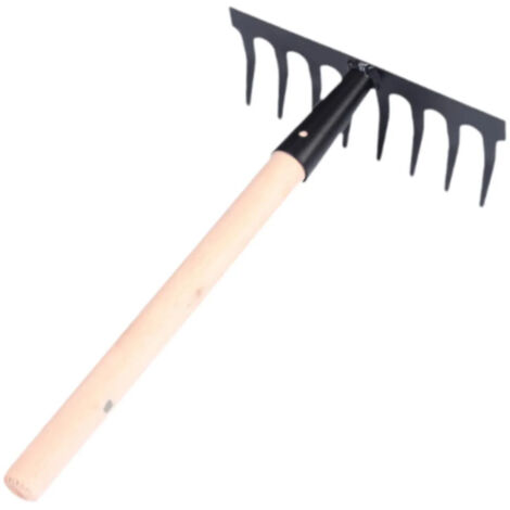 Tamis en mtal en forme de dents de requin rteau de jardin pour le jardin (1/5)