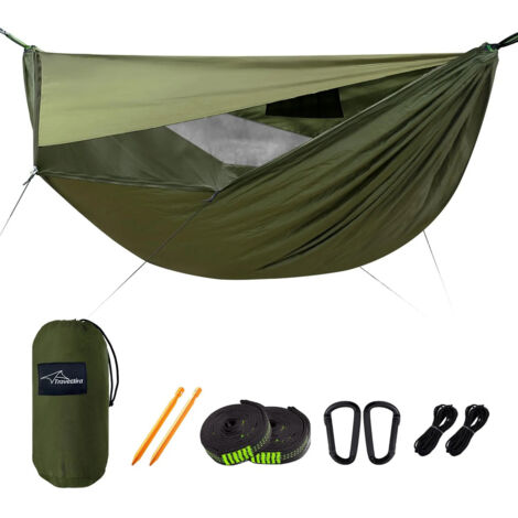 Hamac de camping Travel Bird avec moustiquaire et paresoleil (1/3)
