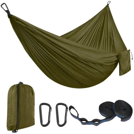Sac Hamaca en nylon 270x140cm capacit 300kg 2 sangles (1/5)