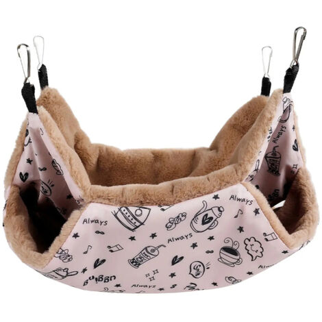 Niche dhiver paisse pour animaux de compagnie 20x20cm rose (1/5)