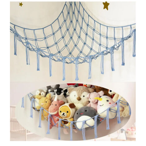 Grand hamac en peluche avec coin rouge (1/5)