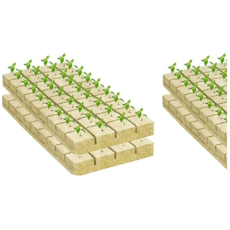 100 Unidades Cubos De Lana De Roca pour Hidropona (1/5)