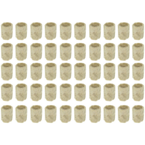 50x Cubos Laine de roche pour dmarrage de fleurs de jardin (1/5)