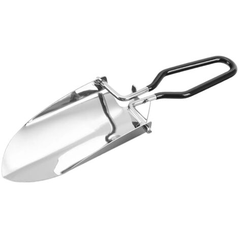 Truelle de jardin pliable petite pelle main noire (1/5)