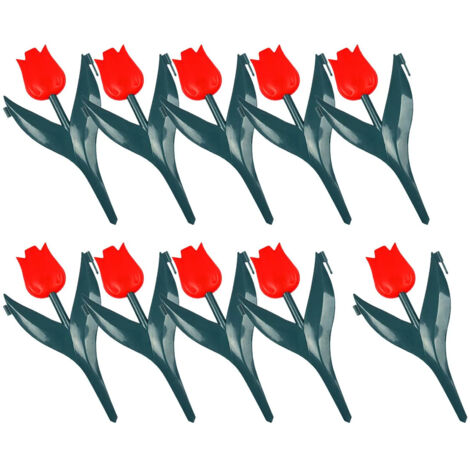 Clture de jardin artificielle en forme de tulipe rouge (1/5)