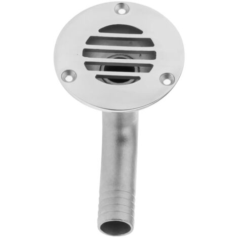 Siphon de sol de terrasse coude 90 degrs acier (1/5)