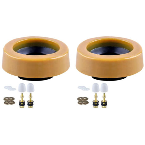 Lot de 2 joints en cire pour WC avec sortie au sol (1/5)