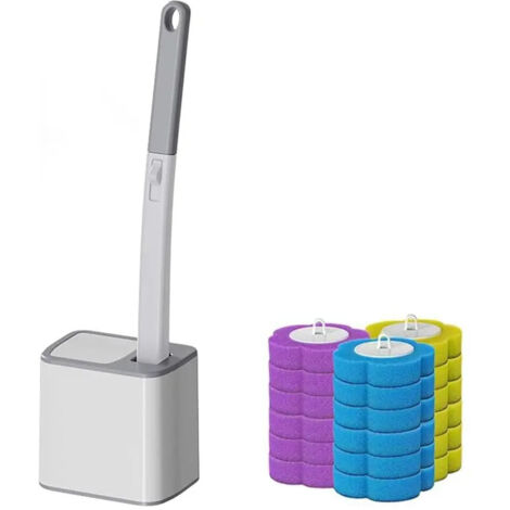 Brosse de toilette jetable Snofrid avec recharges (1/5)