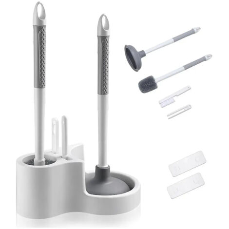 Ensemble ventouse et brosse pour WC 4 en 1 (1/5)