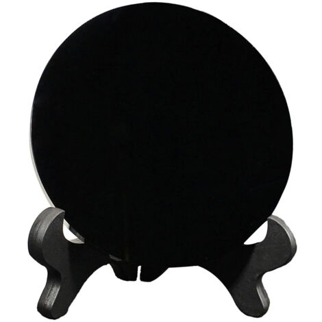 Disque rond disque noir disque circulaire disque plat avec support (1/5)