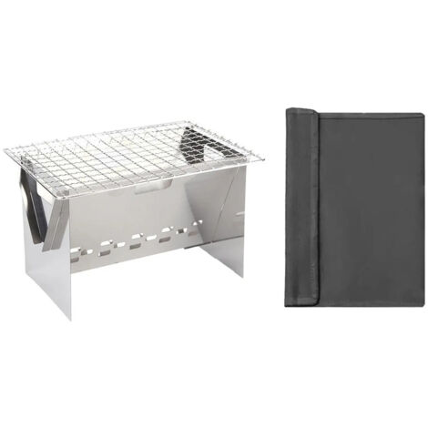Barbecue charbon lger et pliable pour la randonne (1/5)