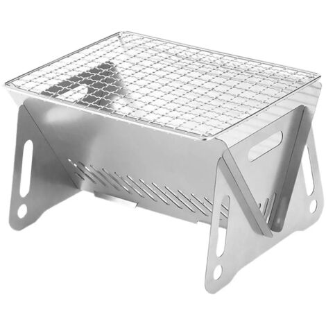 Barbecue charbon portable avec pieds pliables (1/5)
