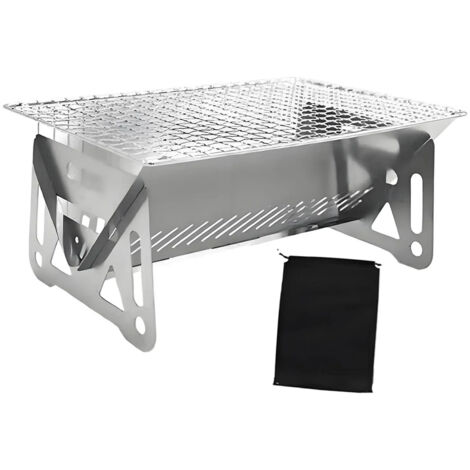 Barbecue pliable en acier inoxydable avec poche (1/5)