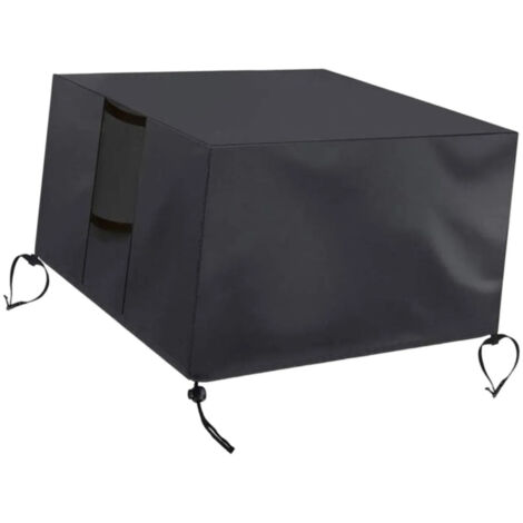 Housse pour feu de camp, imperméable et résistante aux intempéries, 82 x 82 x 61 cm (1/5)