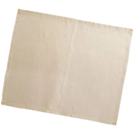 Couverture ignifugée en fibre de verre, résistante à des températures de 100 cm x 80 cm. (1/5)