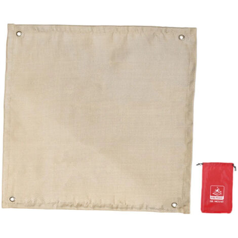 Couverture allume-feu, tapis de feu de camp 45 cm x 45 cm (1/5)