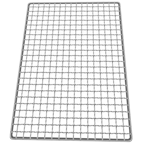 Grille carrée pour barbecue, maille antiadhésive pour la cuisine
