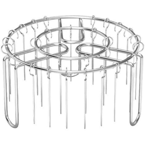 Grille en acier C1yes pour four et friteuse à air avec brochettes (1/5)
