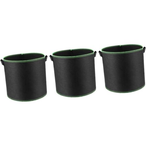Ensemble de 3 sachets de culture de plantes respirants non tissés d'une capacité de 1 gallon (1/5)