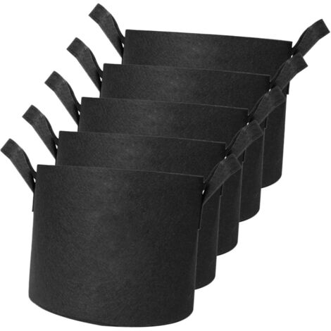 Sacs de culture non tissés de 5 gallons avec poignées pour plantes (1/5)