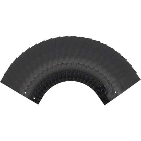 100 sacs de pépinière en plastique PE avec 3 à 6 trous, 20 x 25 cm (1/5)