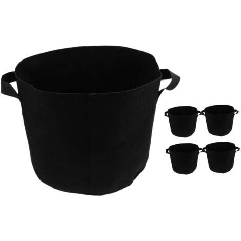 Lot de 5 sacs de plantation de pommes de terre avec poignées, 7 gallons, en non-tissé (1/5)