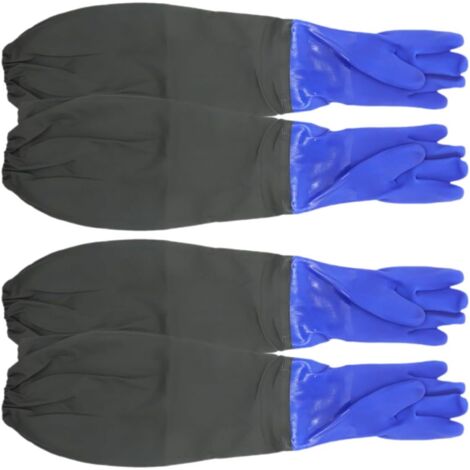 Gants de vaisselle imperméables et réutilisables, longs et jusqu'au coude (1/5)
