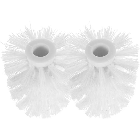 Lot de 2 têtes de rechange pour brosse de toilette à poils durs, salle de bain (1/5)