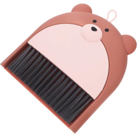 Petit ensemble balai et pelle à main, motif ours mignon, mini (1/5)