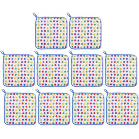 Lot de 10 torchons en microfibre absorbants et doux pour la cuisine. (1/5)