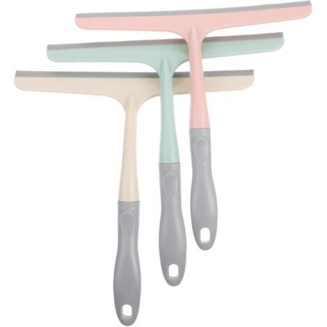 Lot de 3 raclettes de nettoyage de vitres, grattoirs à eau pour verre, multi-usages (1/5)