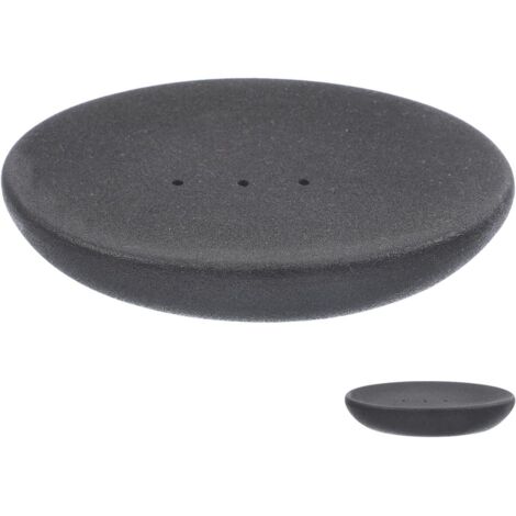 Porte-savon en céramique, accessoires de salle de bain, noir mat (1/5)