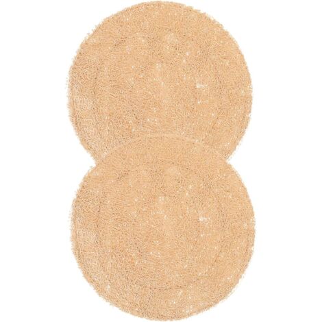 Lot de 2 protège-savons en luffa naturel de 11 cm, antidérapants et auto-agrippants. (1/5)