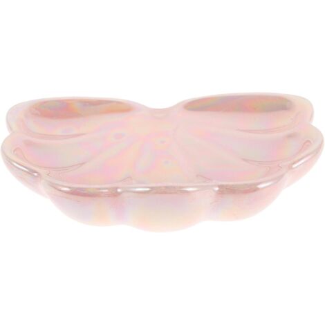 Porte-savon et plateau à bijoux en céramique en forme de coquillage avec égouttoir (1/5)