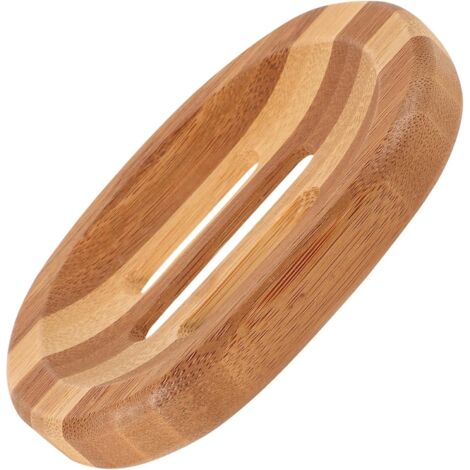 Porte-savon ovale en bois à motif zèbre (1/5)