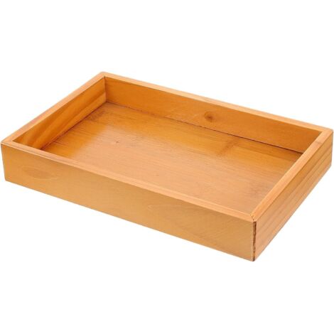 Plateau de toilette décoratif en bois pour petite salle de bain multifonctionnelle (1/5)