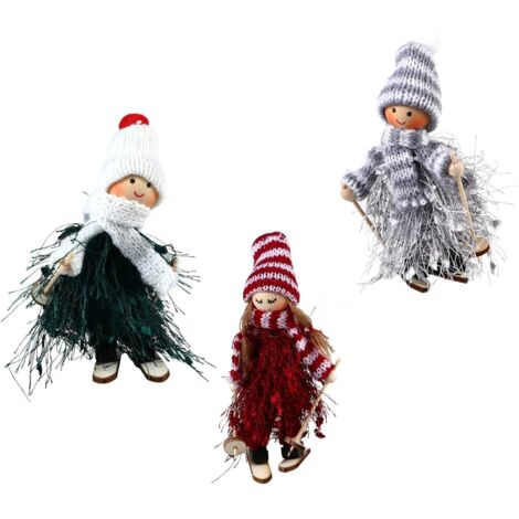 Lot de 3 figurines de Noël à suspendre (1/5)