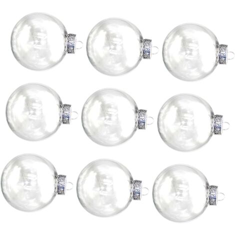 Lot de 9 boules décoratives de Noël pour animaux de compagnie, creuses et rondes. (1/5)