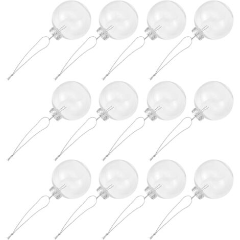 12 boules de Noël décoratives de 6 cm à suspendre, à faire soi-même (1/5)