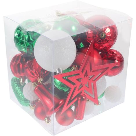 Ensemble de 45 boules de Noël à suspendre au sommet du sapin (1/5)