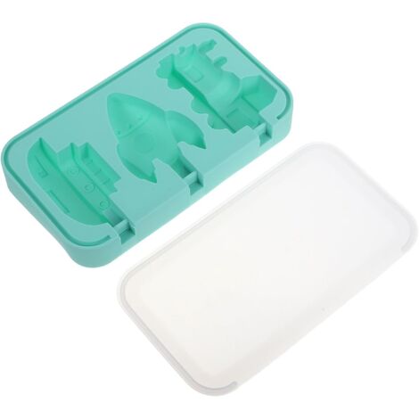 Moules à glaces en silicone avec bâtonnets, de qualité alimentaire et verts (1/5)