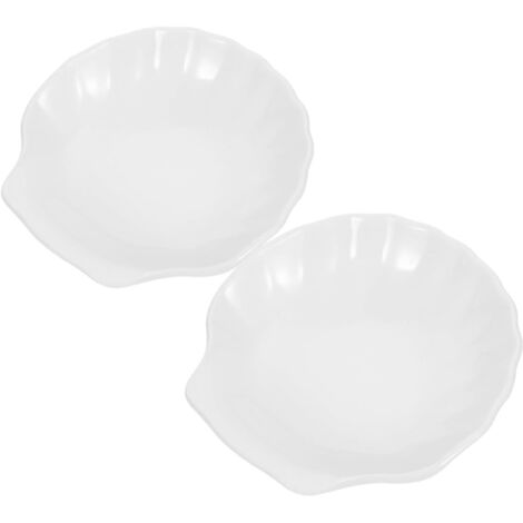 Porte-savon en forme de coquillage pour savon solide 10 cm, coquillage blanc (1/5)