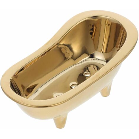 Porte-savon de baignoire en céramique avec plateau d'égouttage - Salle de bain (1/5)